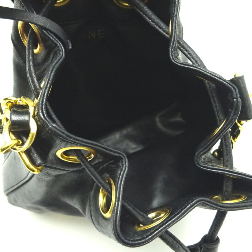 Chanel Triple Coco Drawstring Chain Lambskin Shou… - image 7